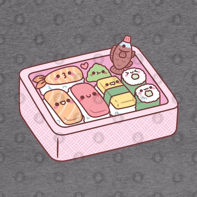 Kawaii Japanese Bento Box Sushi by rustydoodle